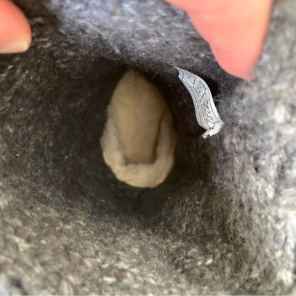 UGG Tall Fold Over Lattice Cardy Knit Button Boots Gray Women’s 8 Winter Warm - Picture 10 of 12